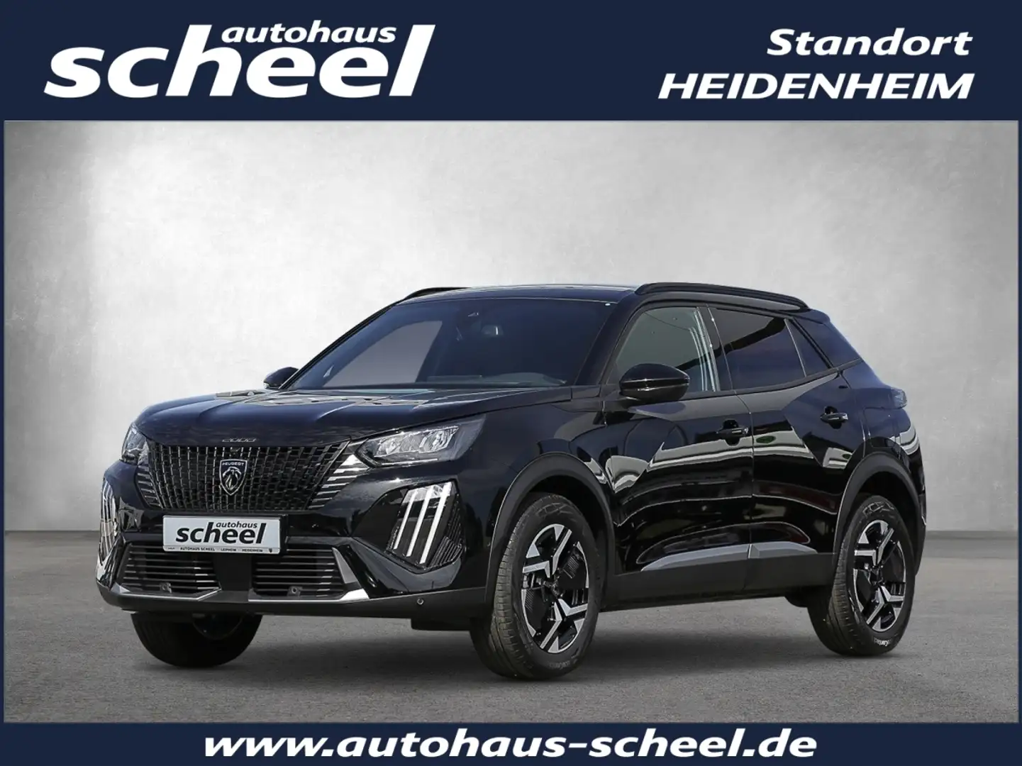 Peugeot 2008 1.2 145 Allure 1re ACC SpurH LED KlimaA Schwarz - 1