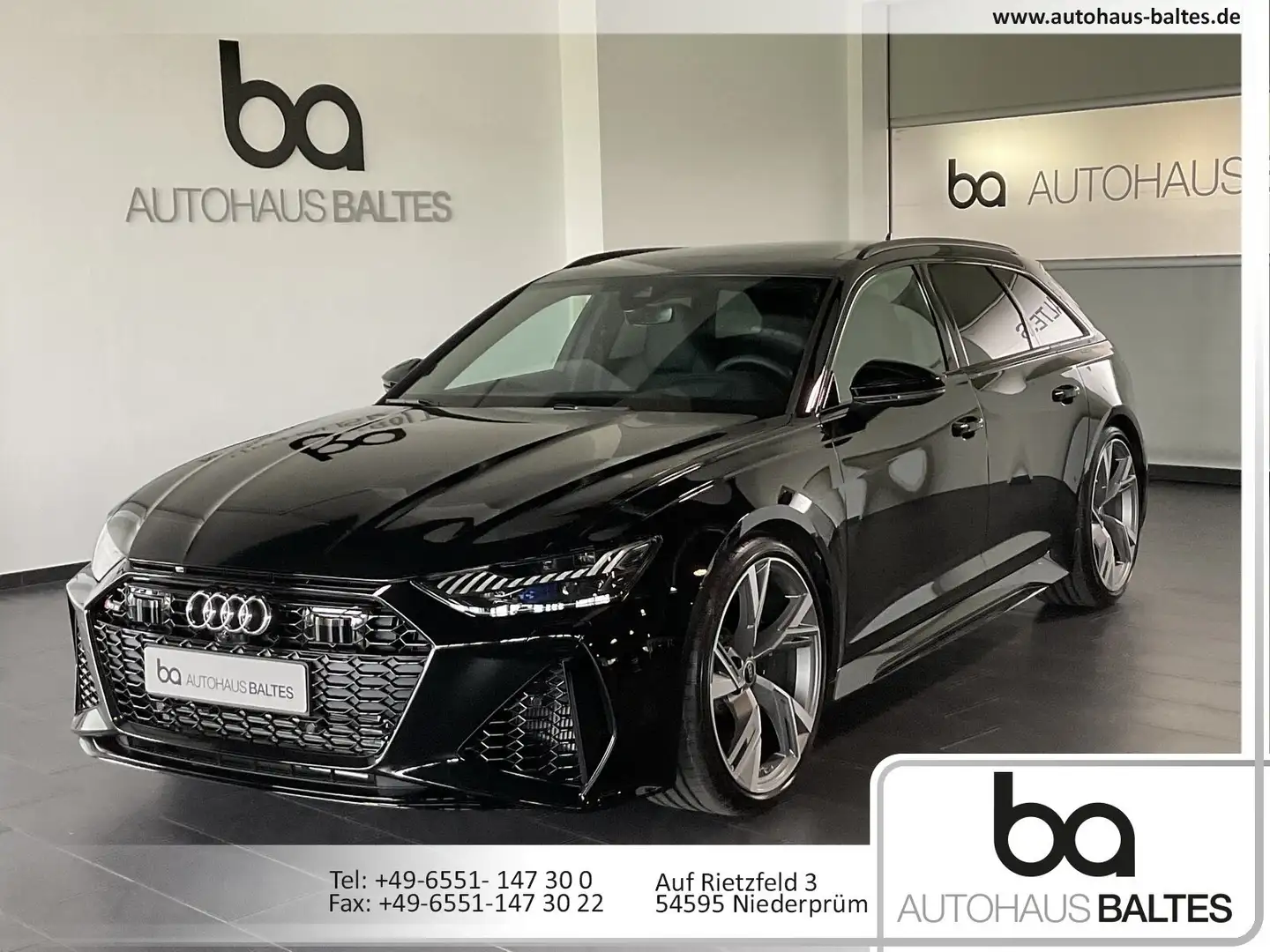 Audi RS6 RS 6 Avant 22"/Pano/Matrix/huD/B&O/RS-Spg/280 Schwarz - 1