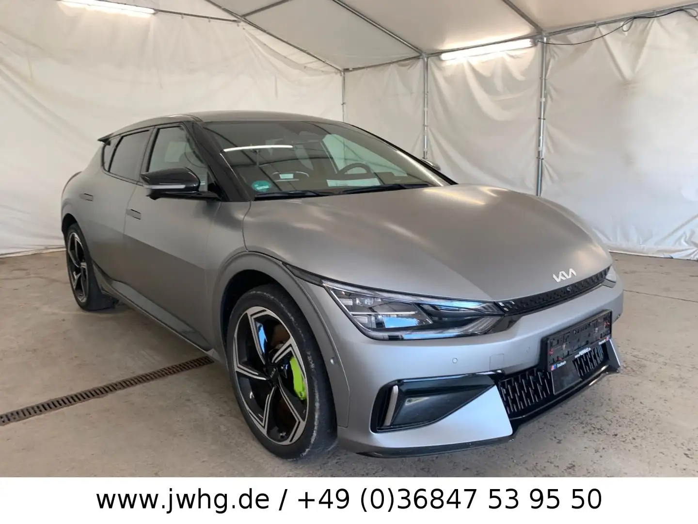 Kia EV6 GT 4WD LED+ 21" HeadUp ACC 360Kam Unfallfrei Šedá - 2
