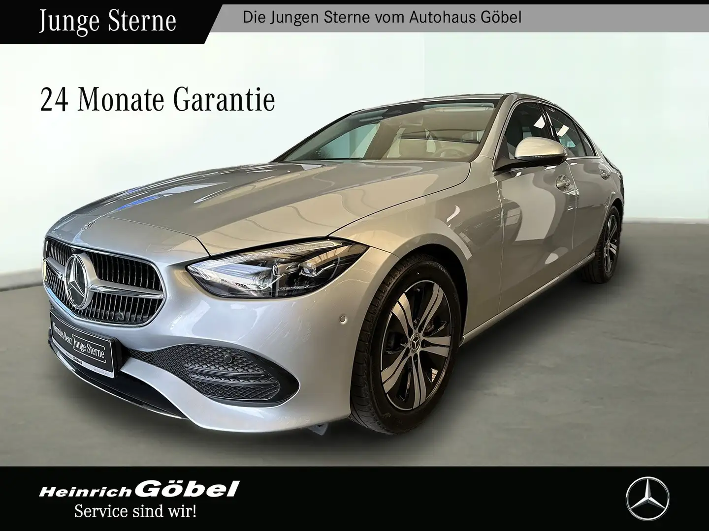 Mercedes-Benz C 200 AVANTGARDE+SHD+360°KAM+LED+NAVI+CARPLAY Argent - 1
