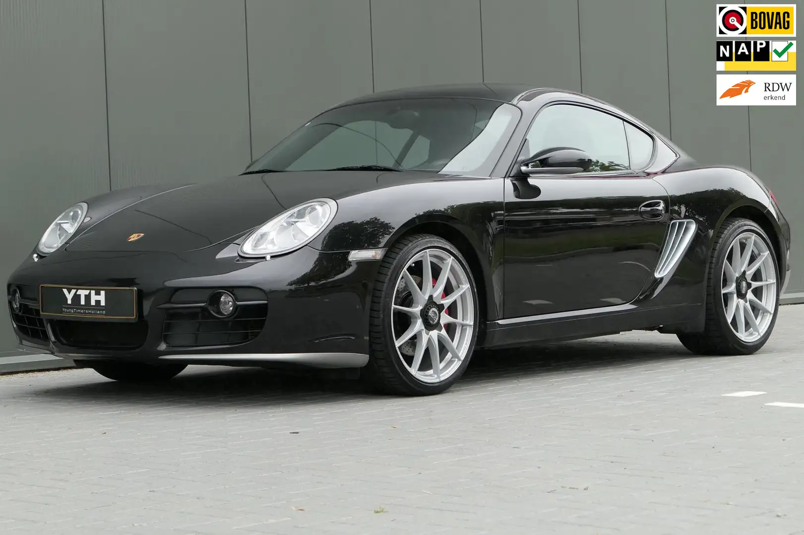 Porsche Cayman S 3.4 Tiptronic 295pk Navi Leder Clima Youngtimer Zwart - 1