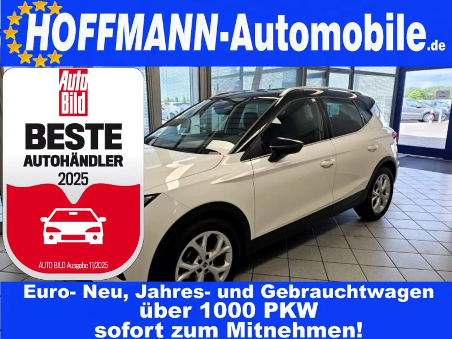 SEAT Arona FR Navi, Parkass., Kamera, Dach schwarz Weiß - 1