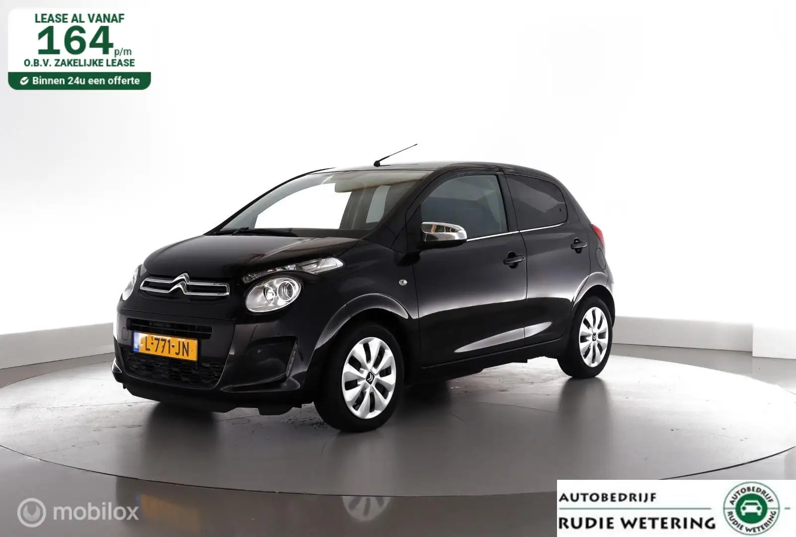 Citroen C1 1.0 VTi 72PK Feel Pack Comfort Cruisecontrol|airco Zwart - 1