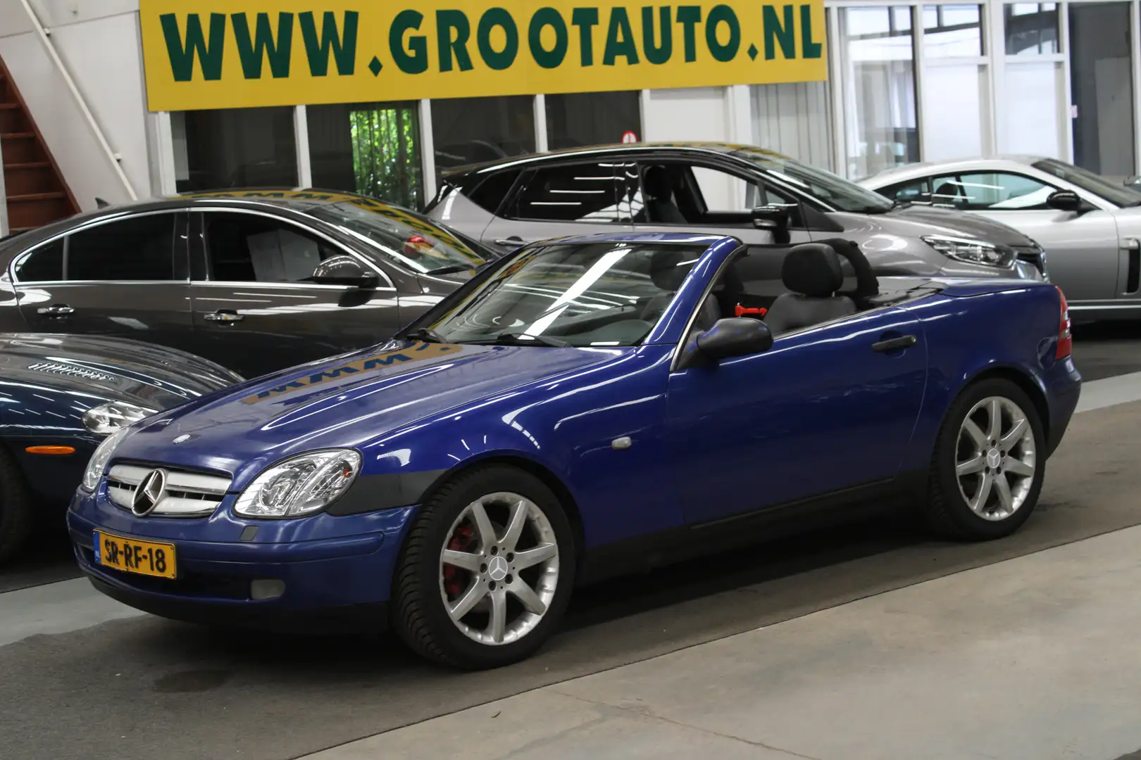 Mercedes-Benz SLK 230 K. NAP, Airco, Stuurbekrachtiging Blauw - 1