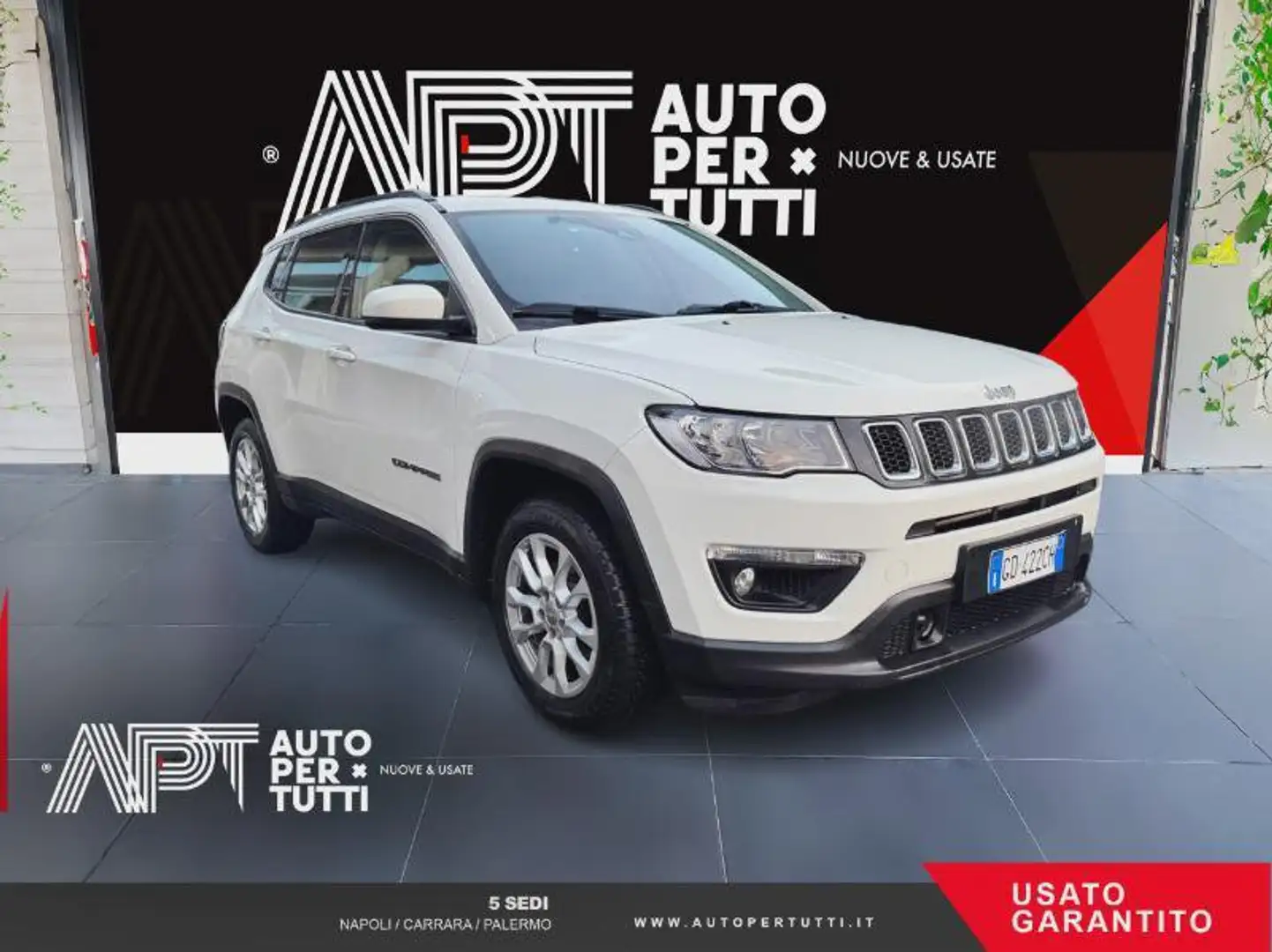 Jeep Compass Compass 1.3 turbo t4 Longitude 2wd 130cv my20 Blanc - 2
