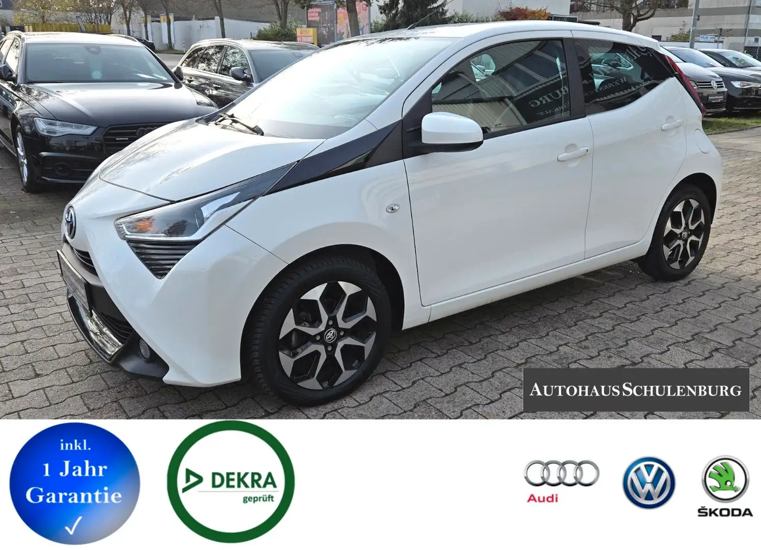 Toyota Aygo AYGO 1.Hand Kamera Carplay/Android Tempomat Blanc - 1