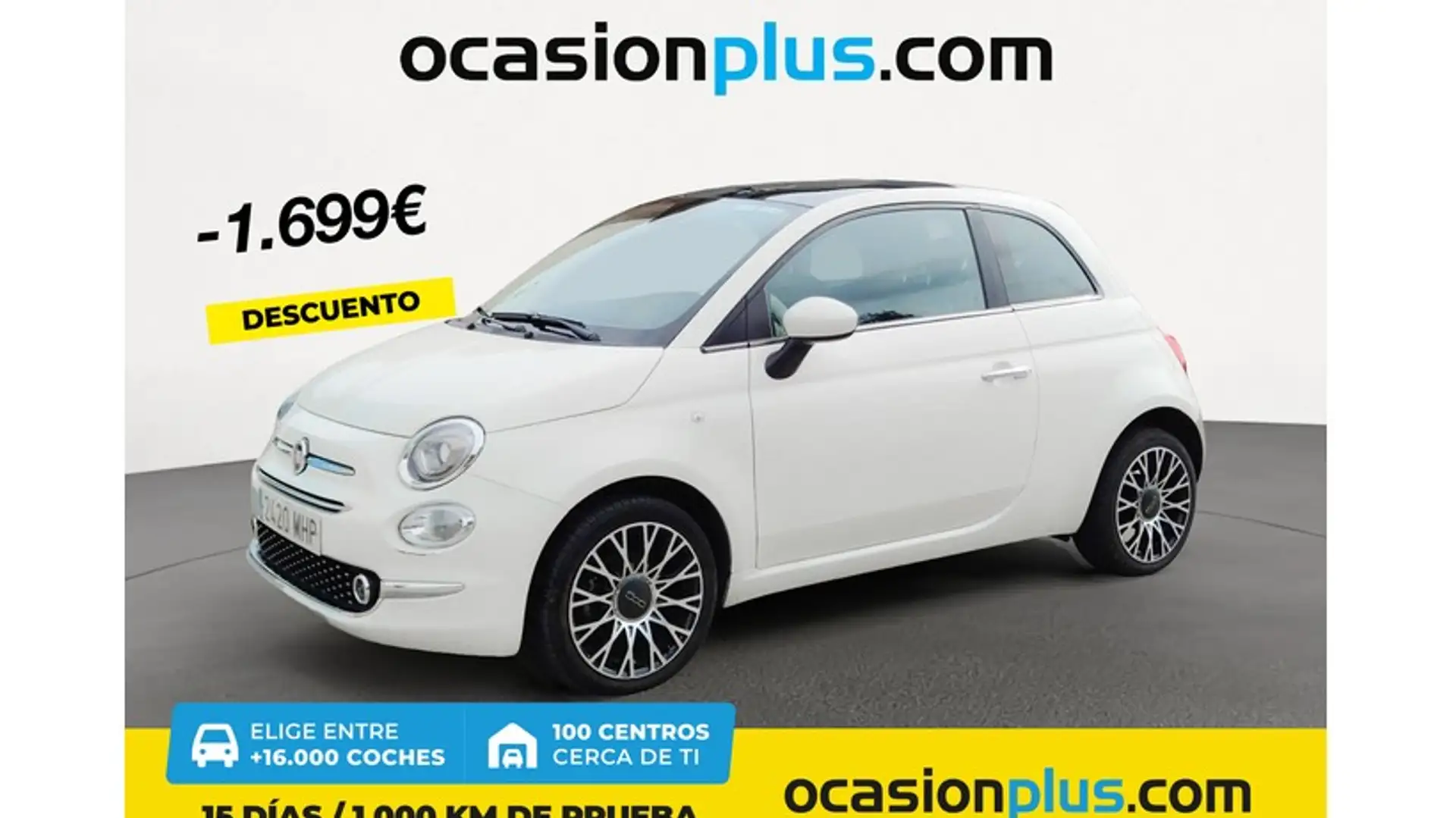 Fiat 500 1.0 Hybrid Dolcevita 52kW Weiß - 1