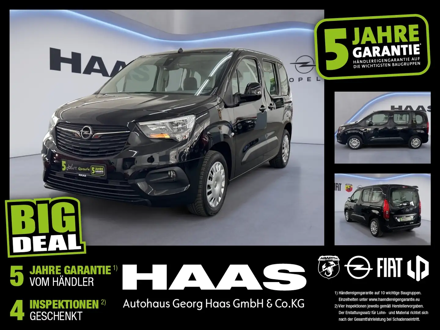 Opel Combo Life E 1.2 Turbo Edition Klimaautomatik Schwarz - 1