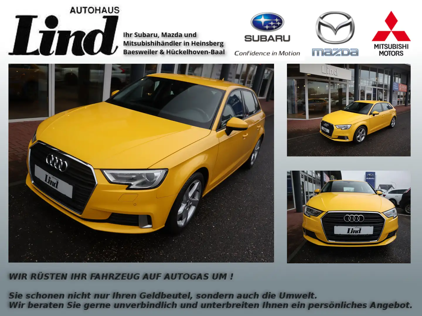 Audi A3 Sportback sport Gelb - 1