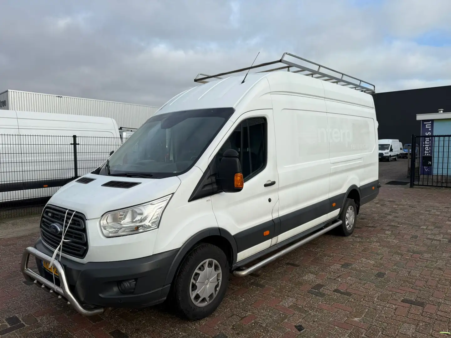 Ford Transit 350 2.0 TDCI L4H3 Luchtvering Airco Euro6 Camera Wit - 2