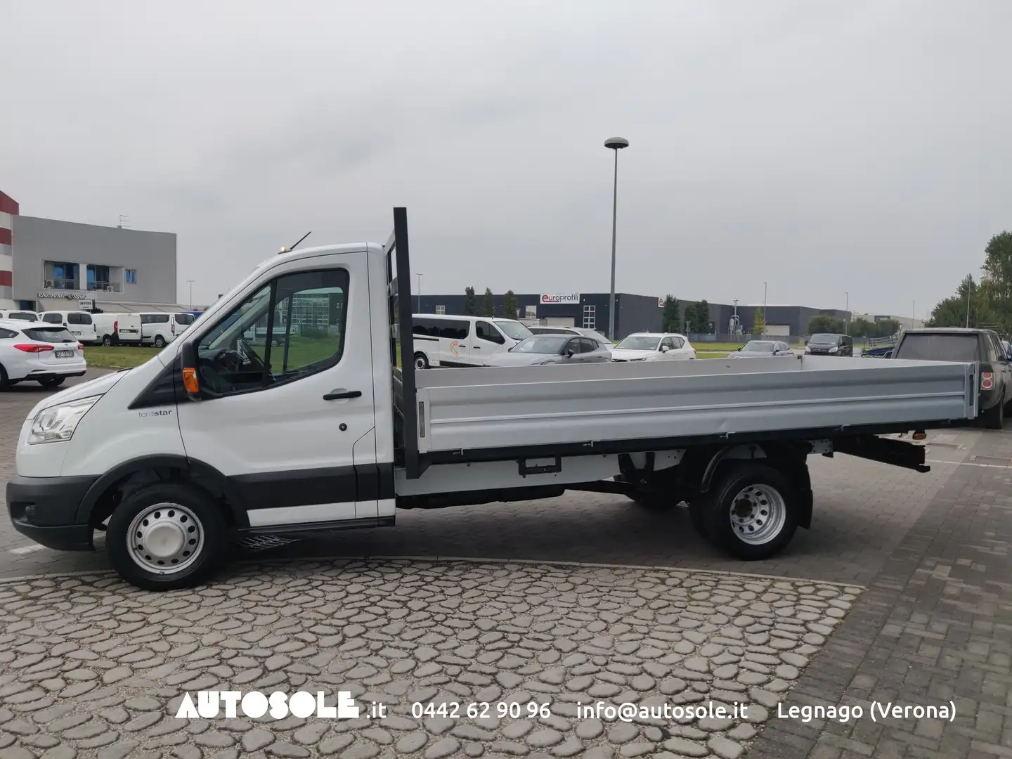 Ford Transit L3 3Posti Cassone a Pianale Weiß - 2