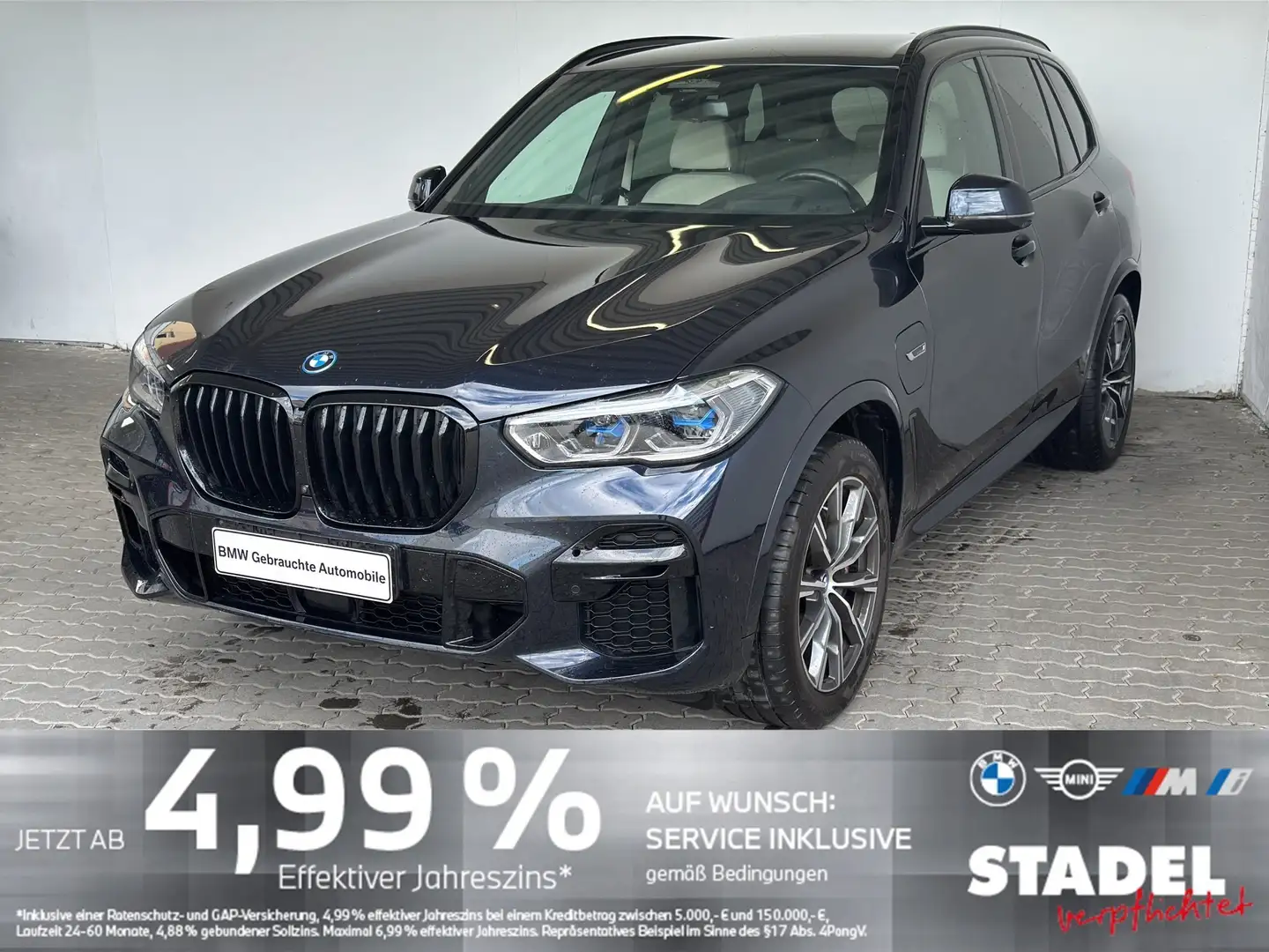 BMW X5 xDrive45e M Sport Navi.Laser.HuD.360°.AHK.ACC Schwarz - 1