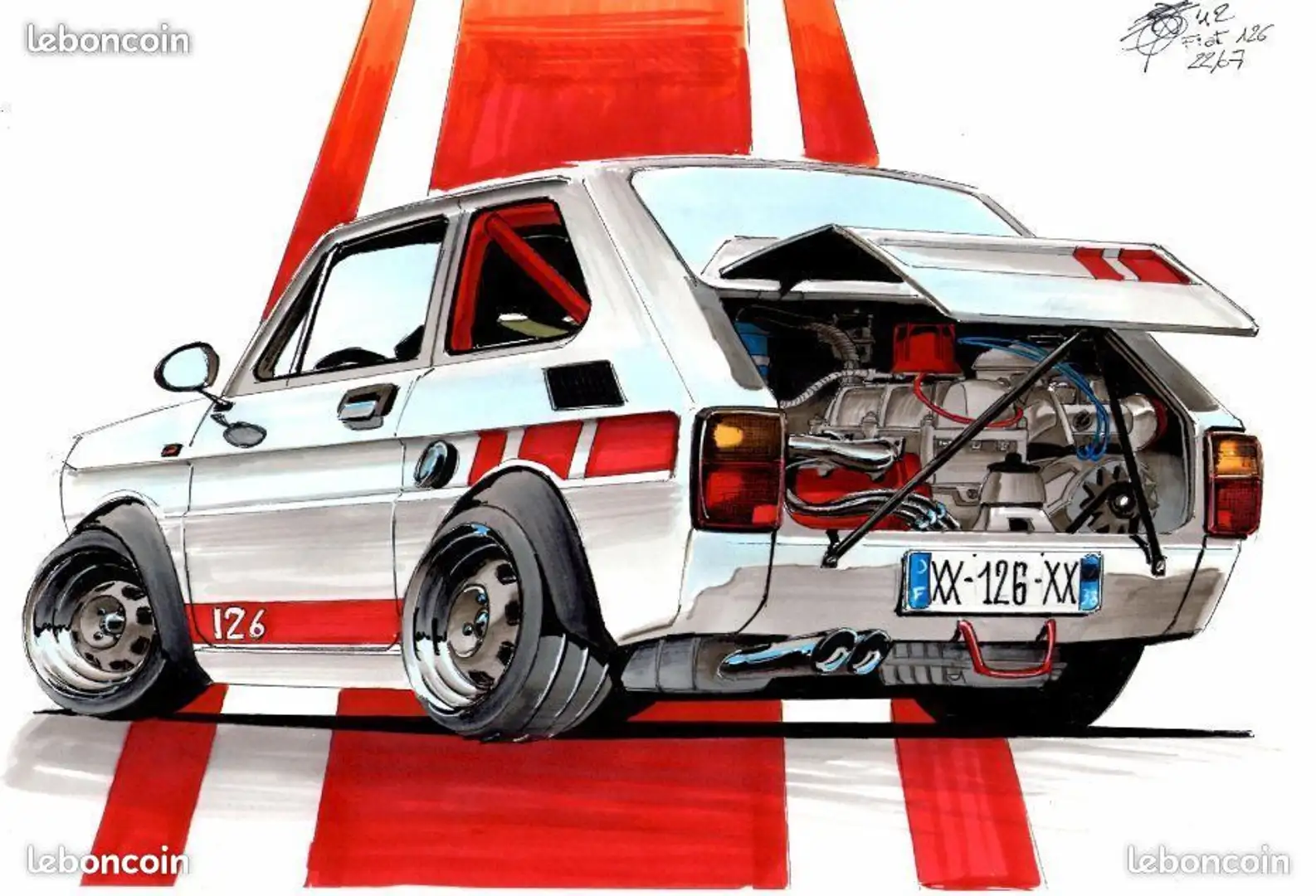 Fiat 126 126 Bis White - 1