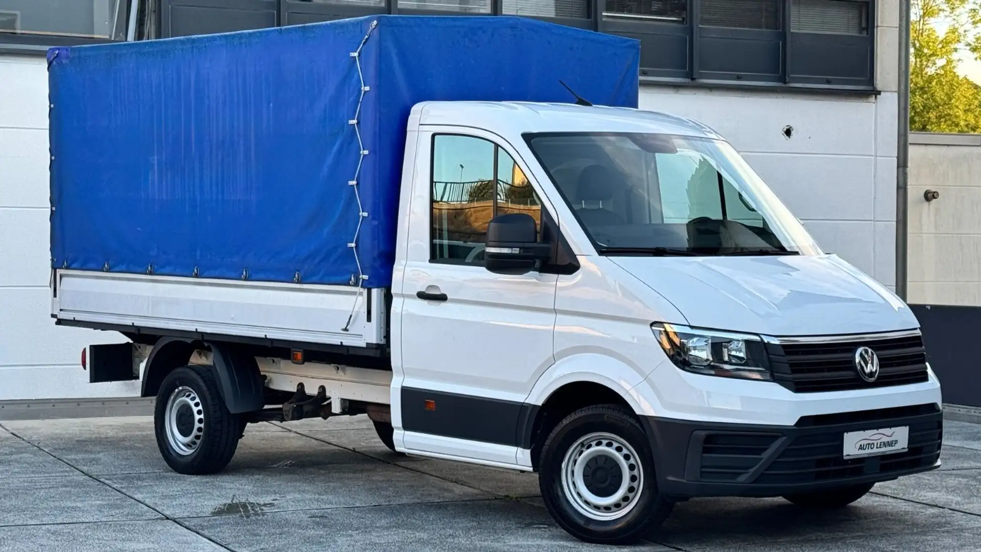 Volkswagen Crafter Pritsche Plane*Mittellang L2*1Hd*AHK*BC Blanc - 1