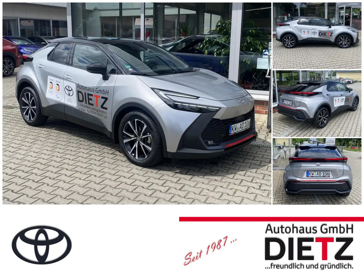 Toyota C-HR 2.0 Hybrid Team Deutschland/Technik-Paket/ WKR Argento - 1