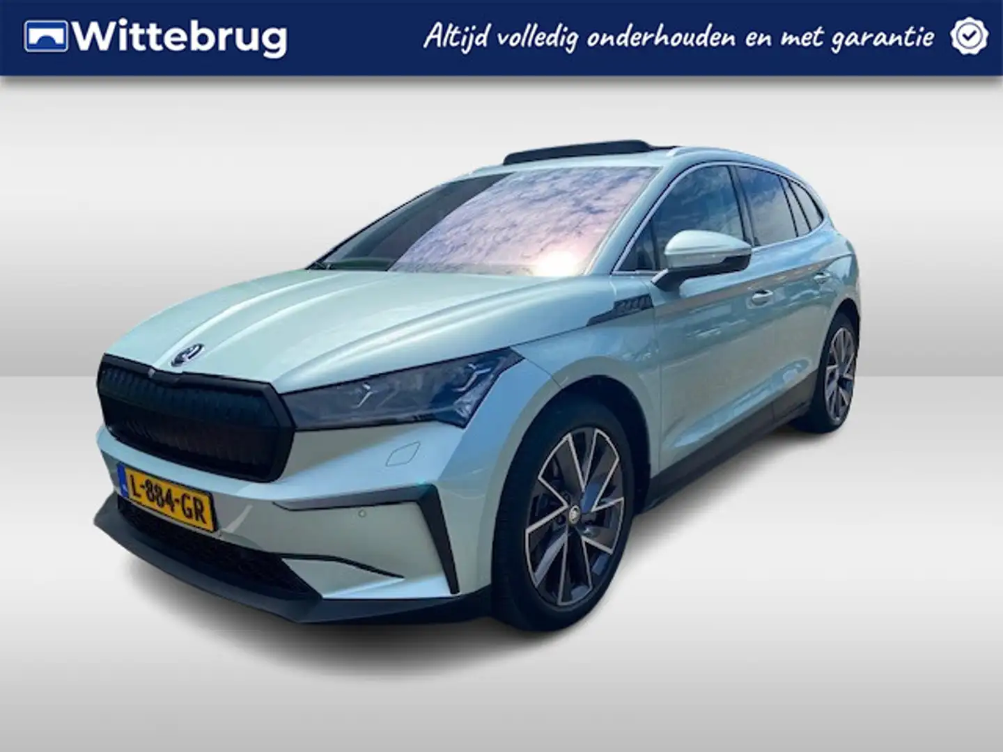 Skoda Enyaq iV 80 / Leder / Carplay / Panoramadak /  Trekhaak Grijs - 1