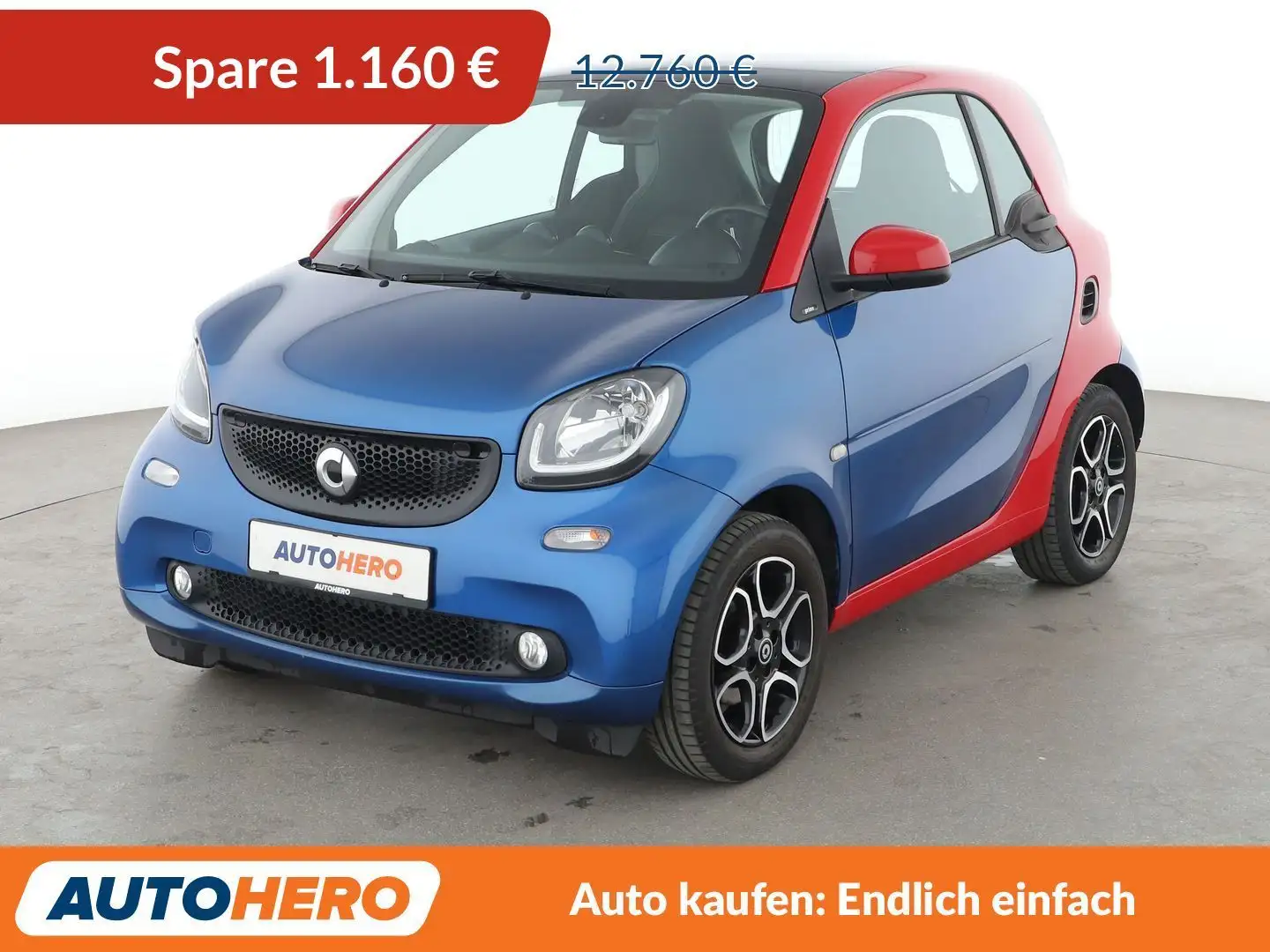 smart forTwo 0.9 Turbo Basis Prime Aut.*NAVI*TEMPO*SHZ* Rot - 1