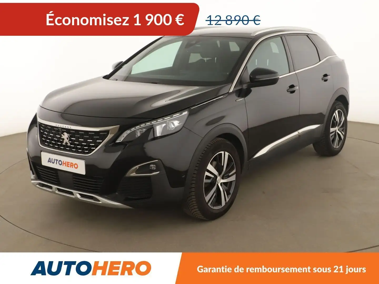 Peugeot 3008 1.2 PureTech GT Line Schwarz - 1