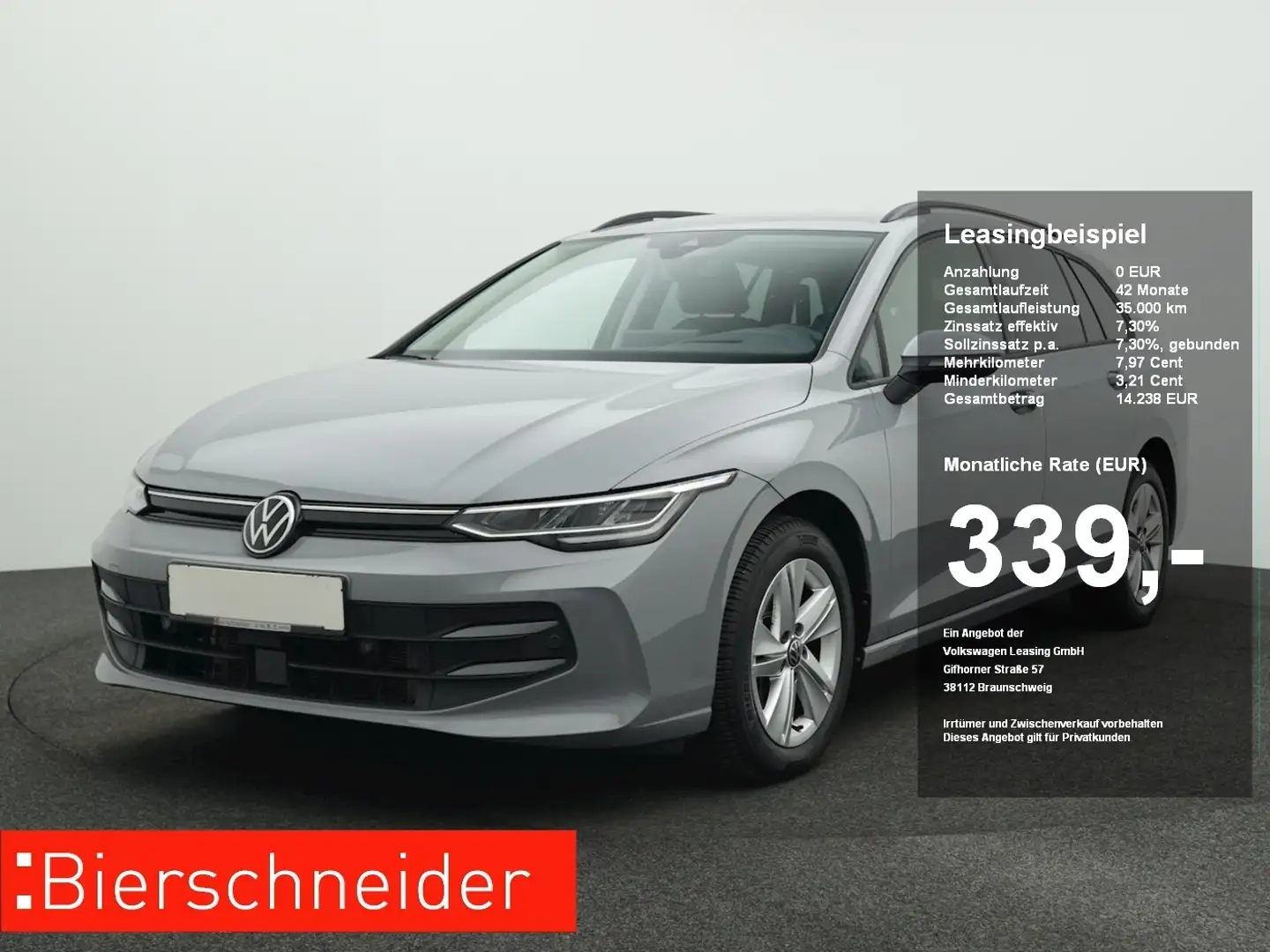 Volkswagen Golf Variant Golf VIII Variant 2.0 TDI DSG Life LED NAVI AHK HU Grau - 1