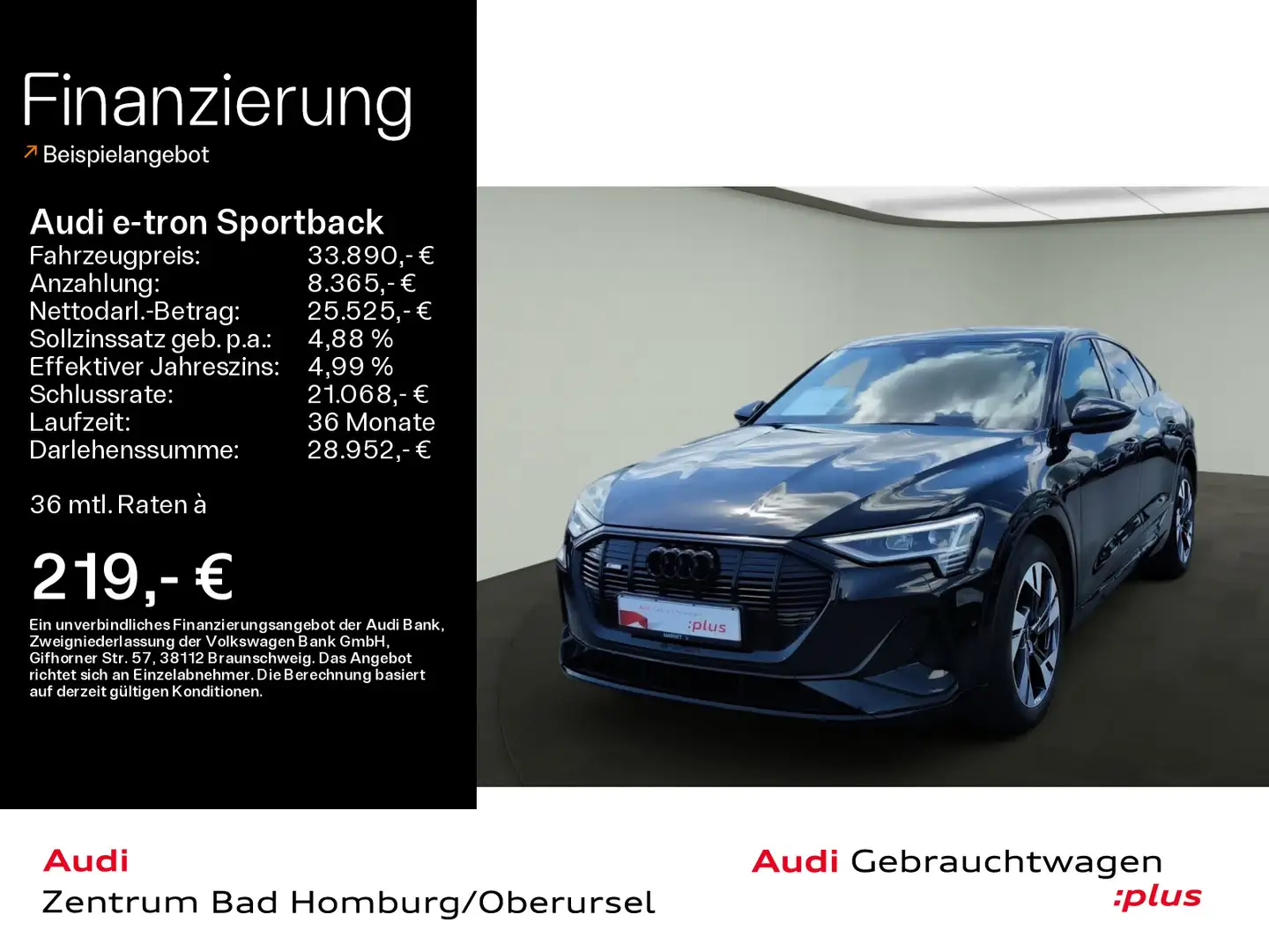 Audi e-tron 50 quattro S line*Navi*LED*Alu* Noir - 1