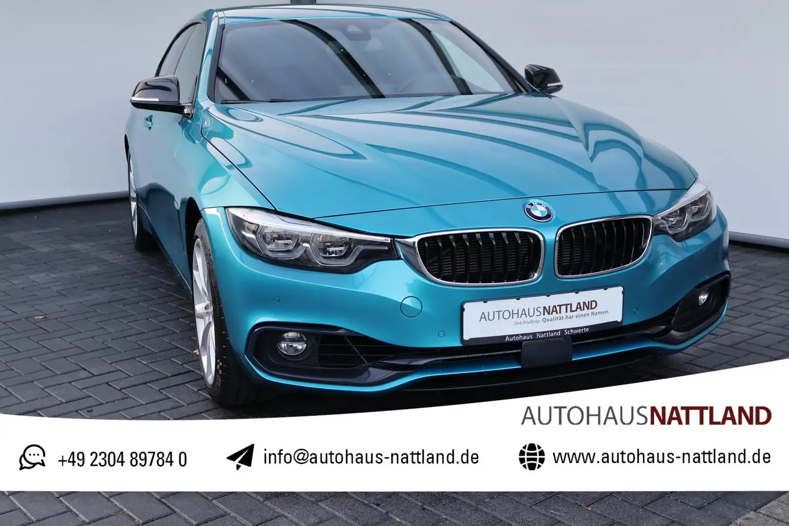 BMW 435 435 d xDrive Sport Line Shadow HuD Blau - 1