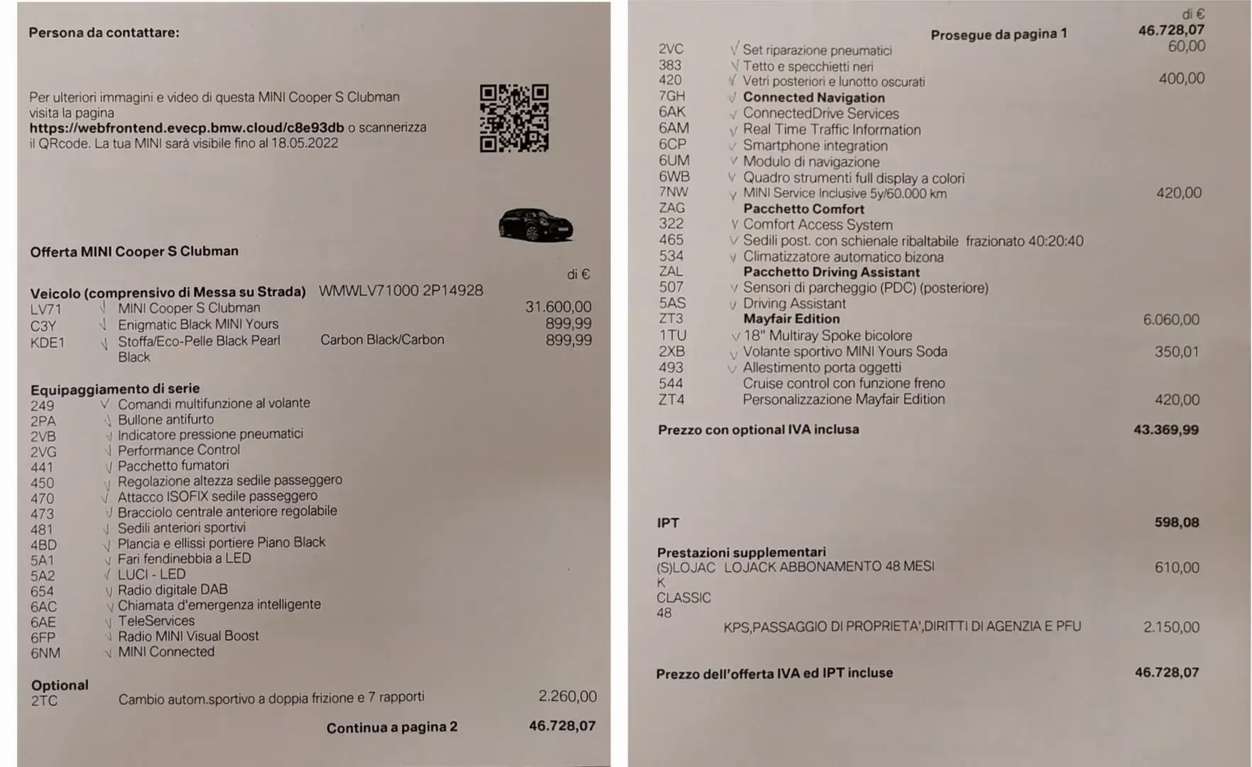 MINI Cooper S Clubman 2.0 Mayfair Edition 178cv - 2