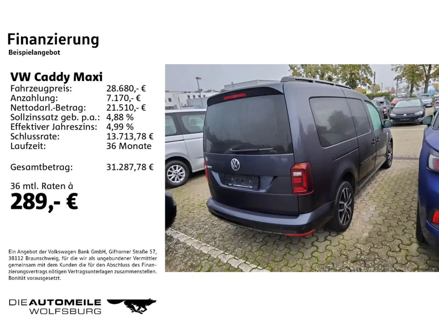 Volkswagen Caddy 1.4 TSI DSG Comfortline ACC/Rückkam/M Blauw - 2