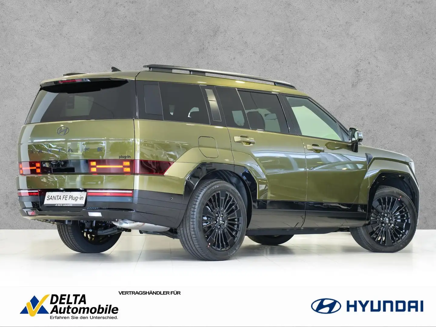 Hyundai SANTA FE Plug-In-Hybrid Blackline 4WD LAGERWAGEN zelena - 2