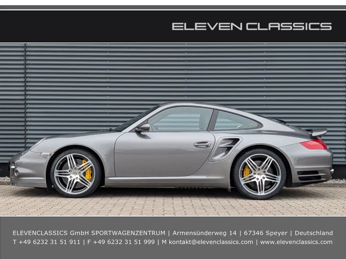 Porsche 997 Turbo Coupé *Schalter, deutsches Fahrzeug* Grau - 1