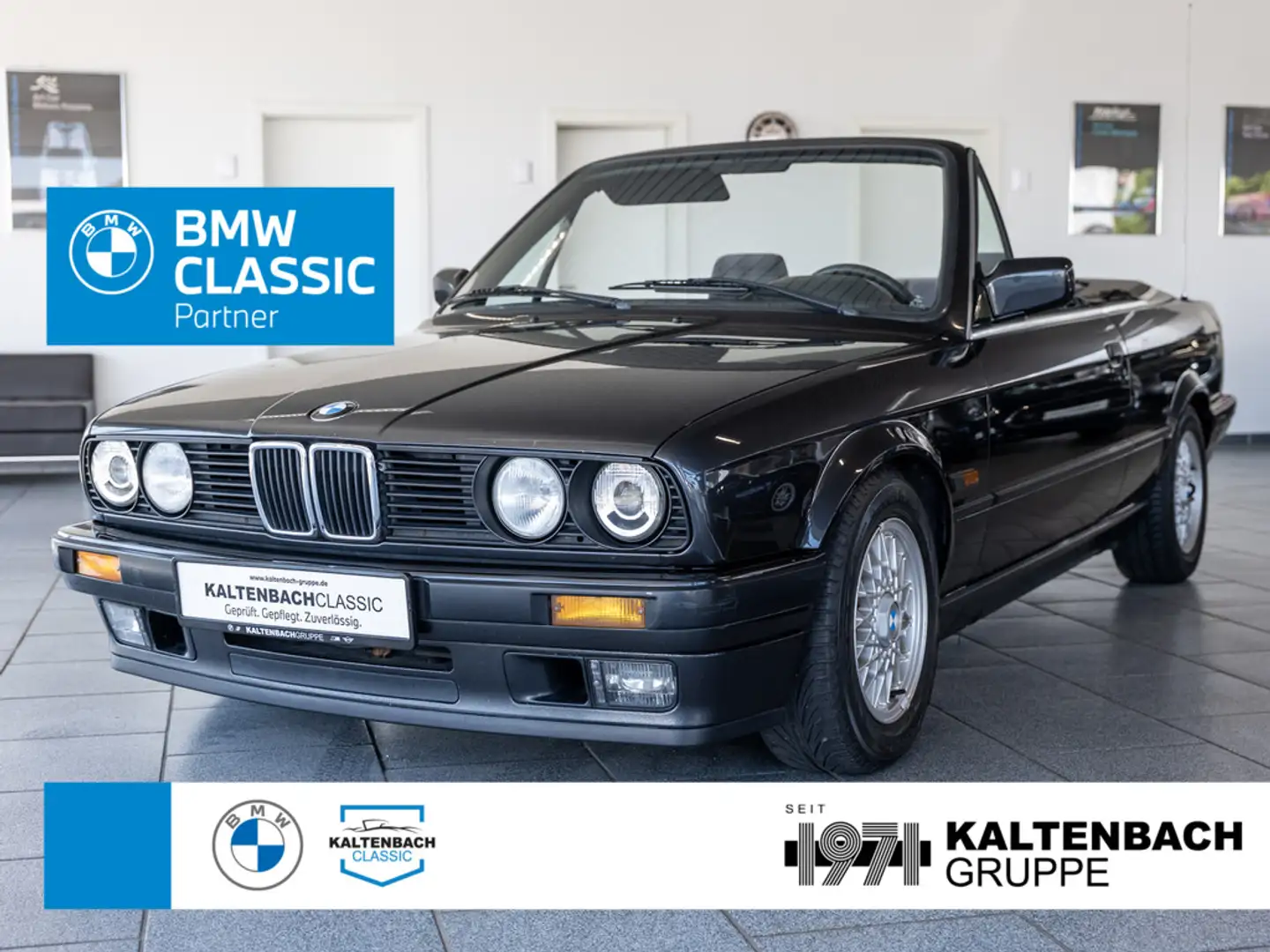 BMW 320 i Cabrio E30 Noir - 1