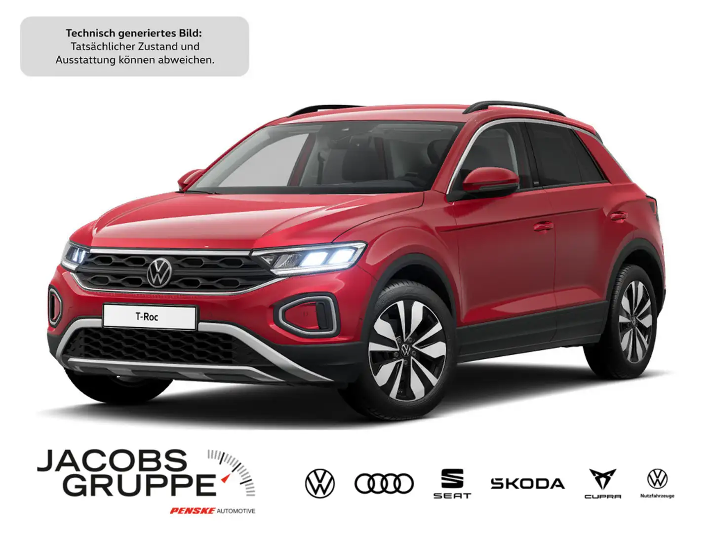 Volkswagen T-Roc 1.5 TSI Move DSG,Navi,LED,AHK Rot - 1