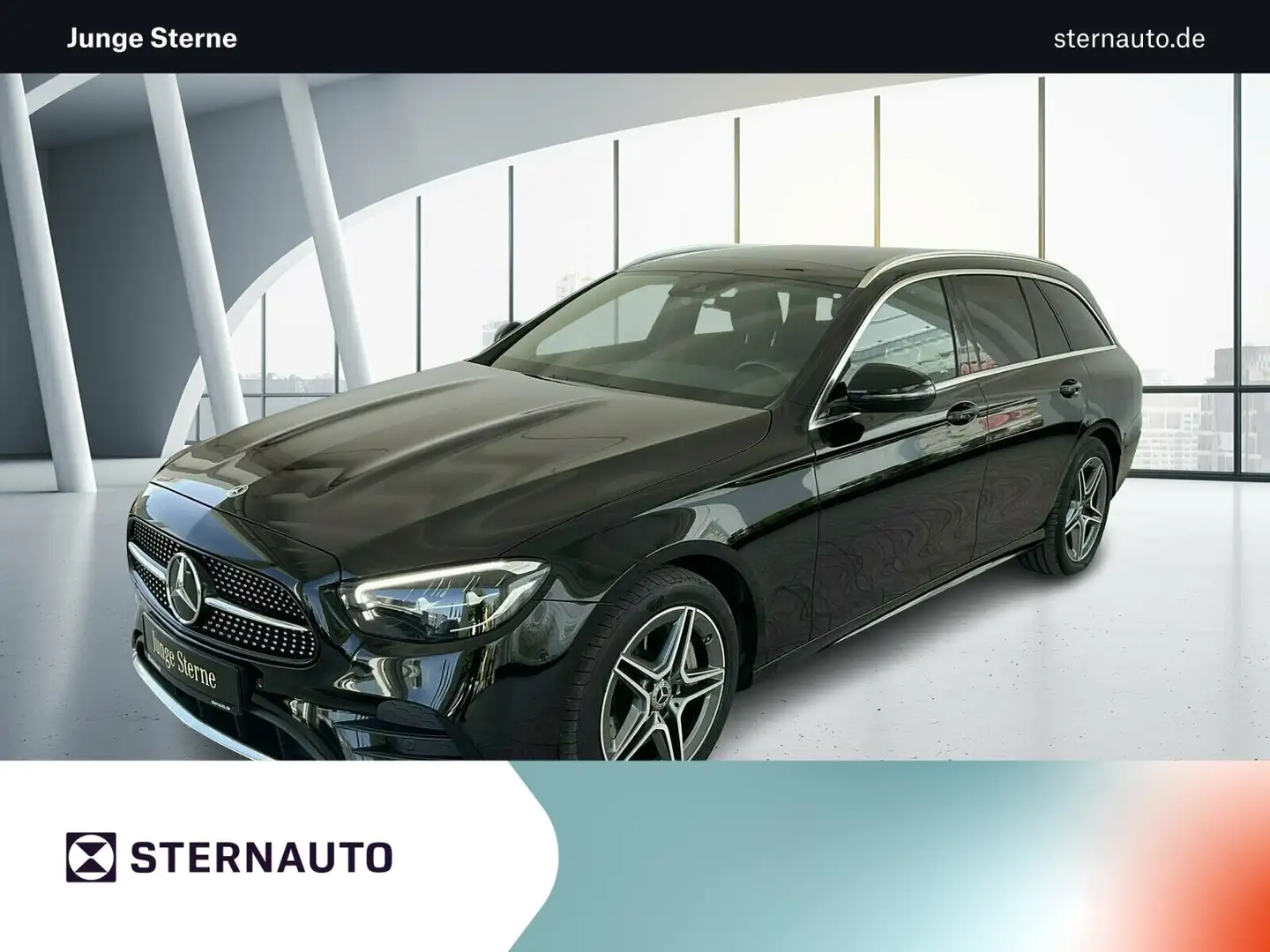 Mercedes-Benz E 300 E 300 de T AMG Line/Pano.-Dach/Kamera/Navi/LED Schwarz - 1