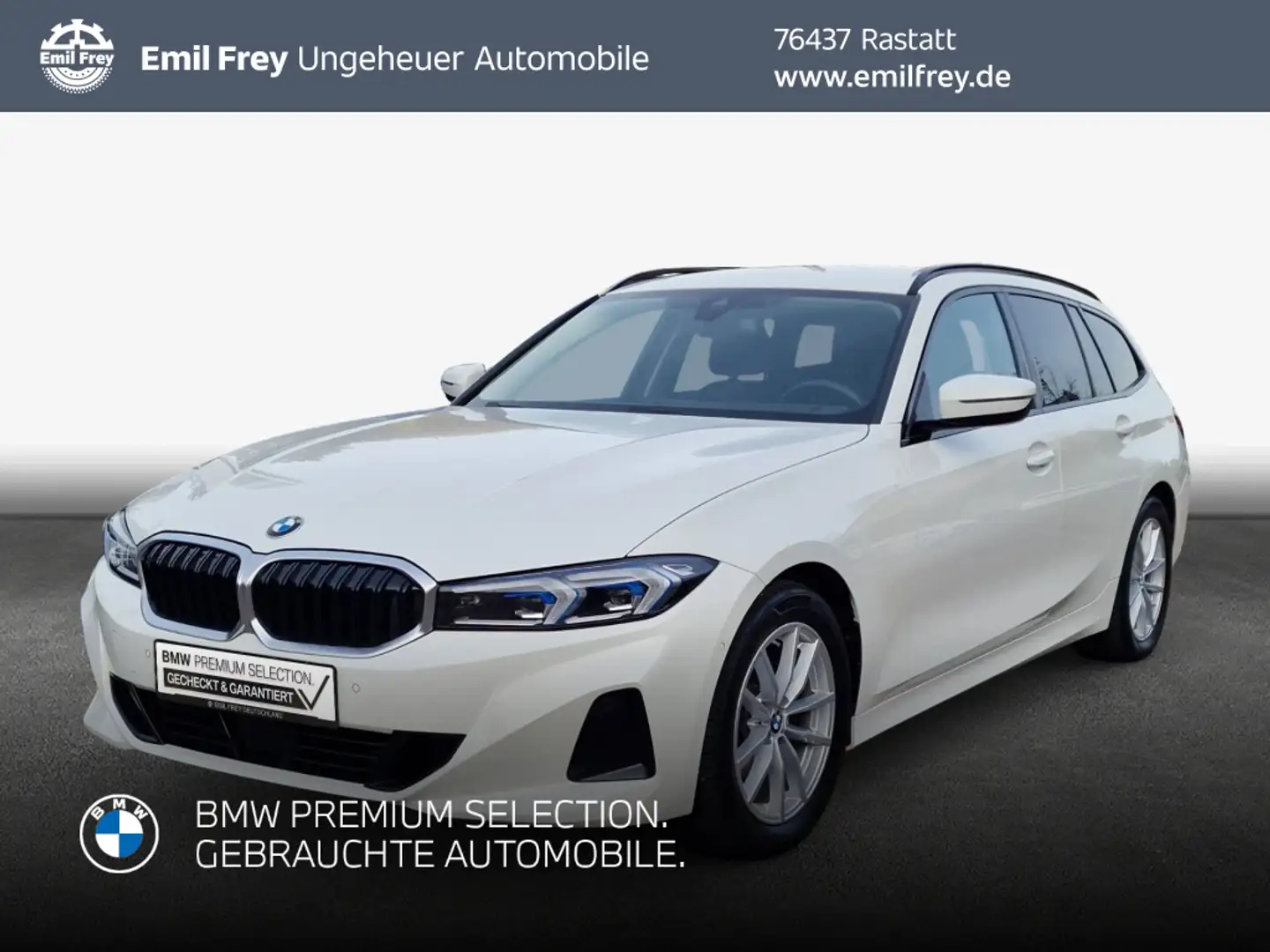 BMW 318 d Touring Aut., SHZ, LED Weiß - 1