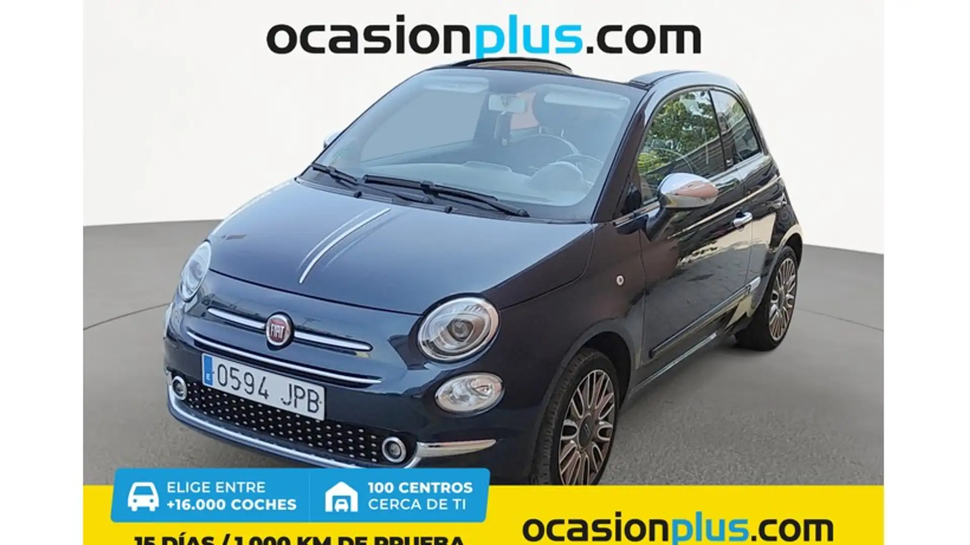Fiat 500C 1.2 Lounge Azul - 1