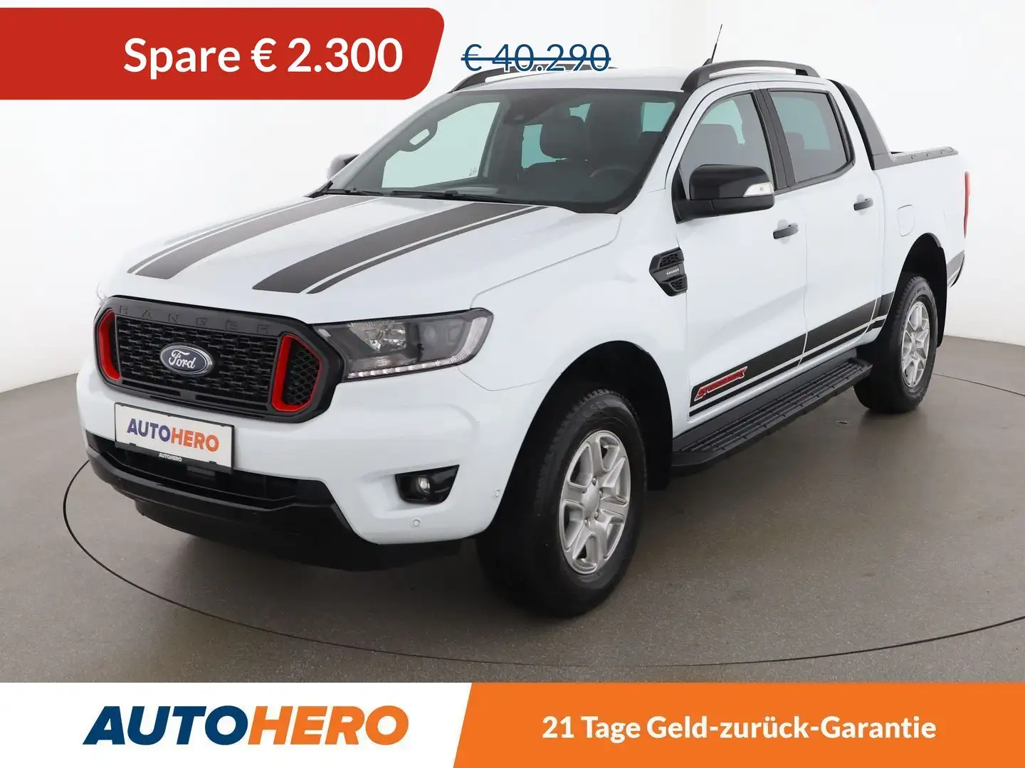 Ford Ranger 2.0 TDCi 4x4 Wildtrak/Stormtrak *LED*ACC*CAM*AHK* Weiß - 1