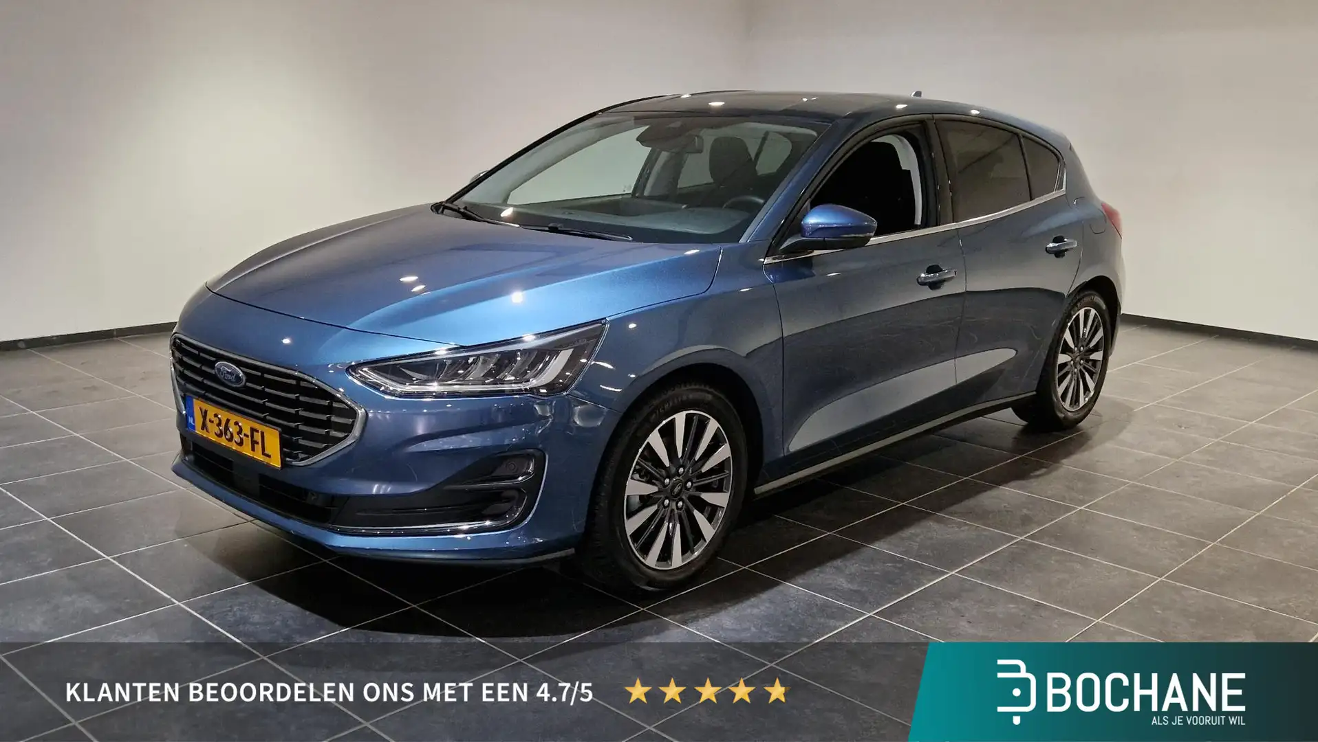 Ford Focus 1.0 EcoBoost Hybrid Titanium X | Apple Carplay/And Blauw - 1