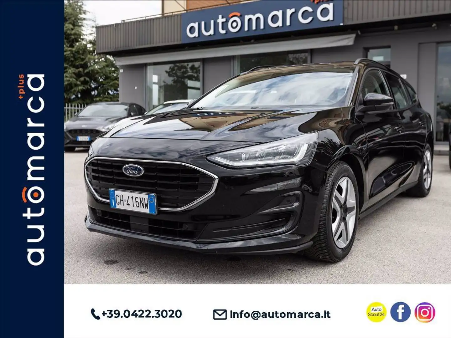 Ford Focus SW 1.5 ecoblue Business 120cv Nero - 1