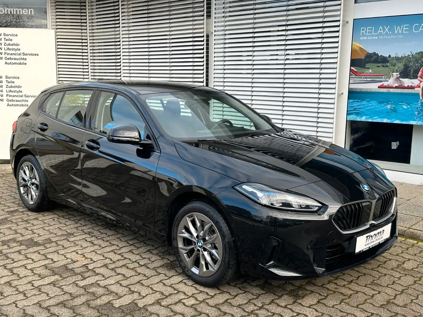 BMW 120 Autom.+abn.AHK+Kamera+LED+ParkAssi.+Klimaaut Noir - 1