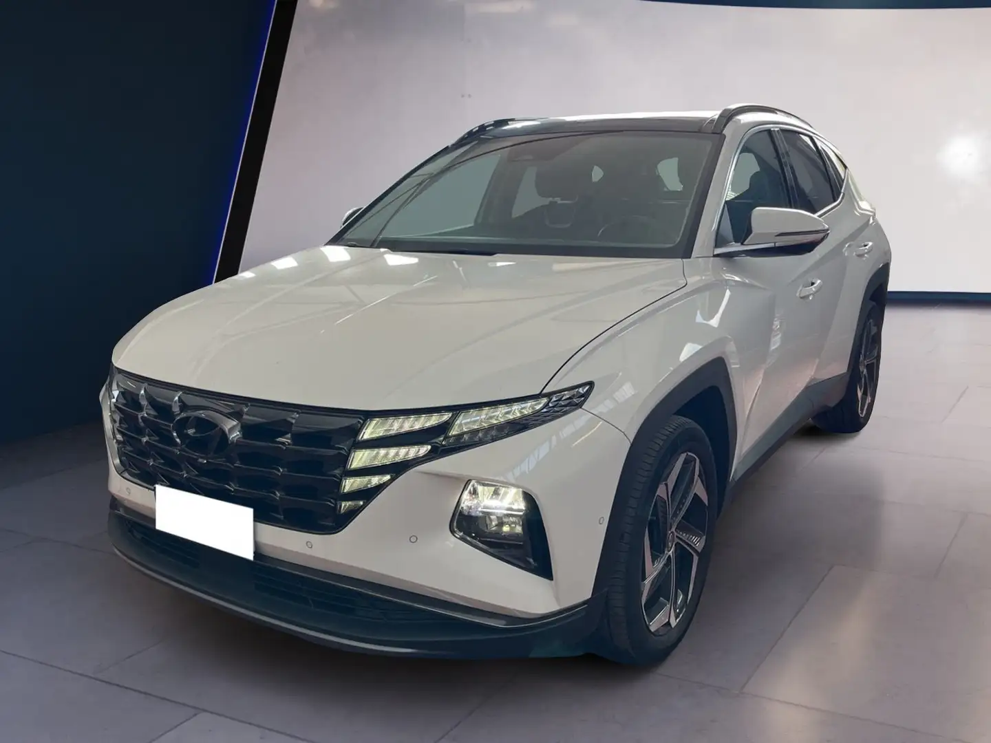 Hyundai TUCSON III 2021 1.6 hev Exellence Lounge Pack 2wd auto Bianco - 2