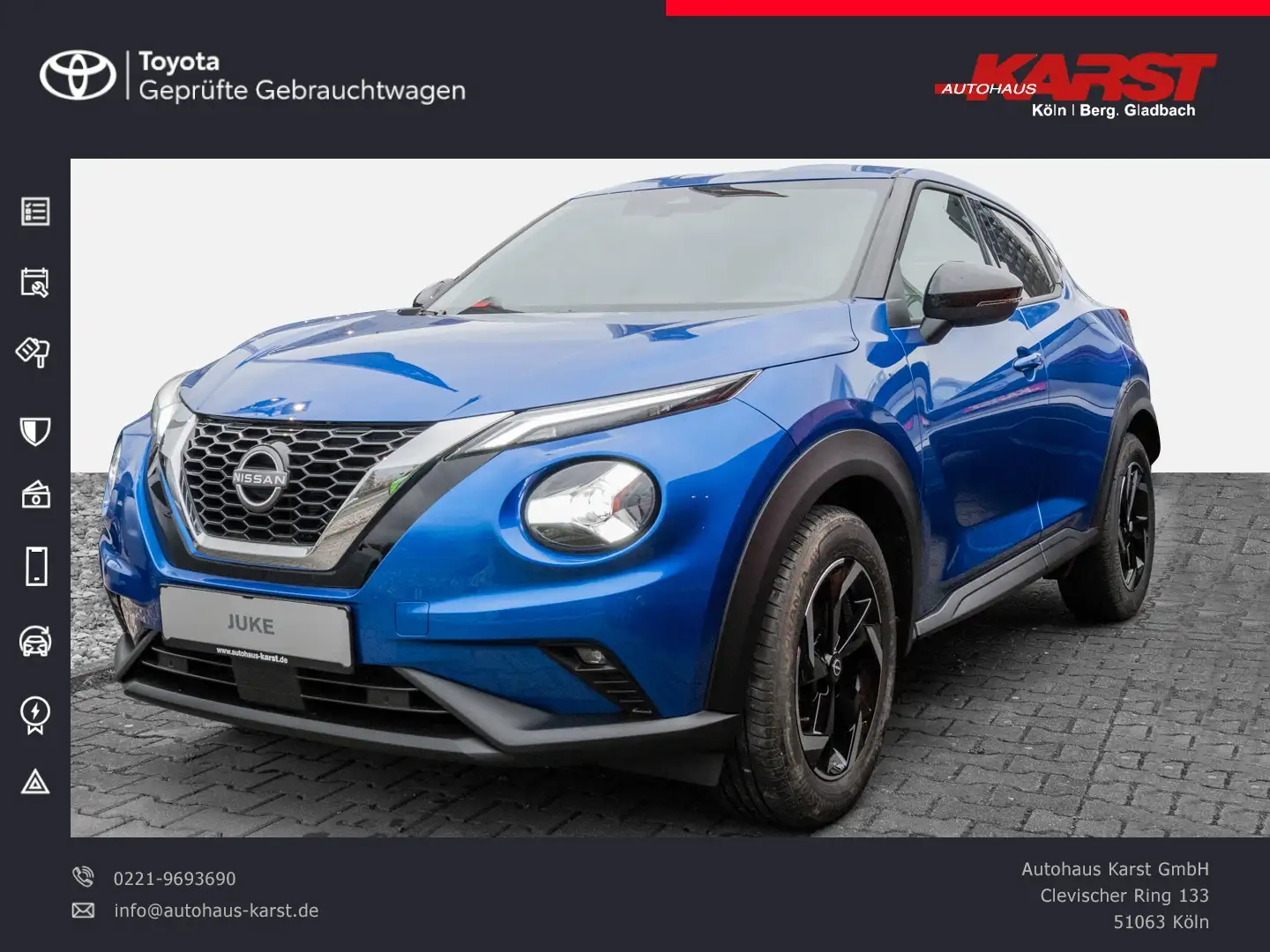 Nissan Juke 1.0  7DCT N-CONNECTA Original nur 10KM Bleu - 1
