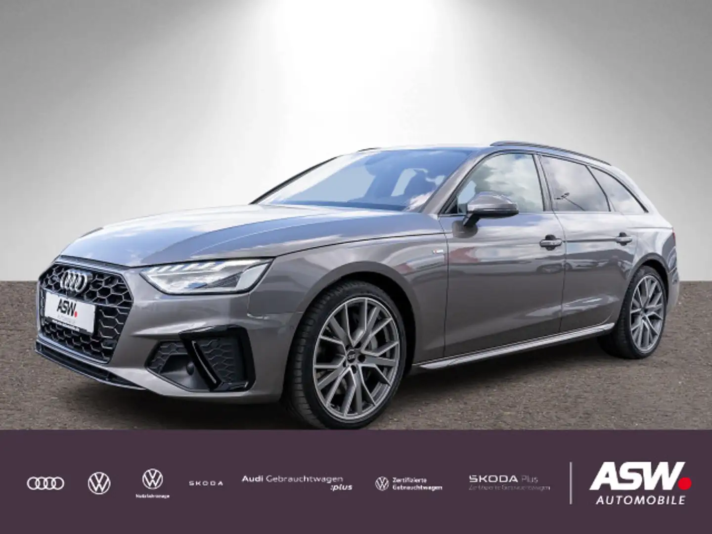Audi A4 S line 50TDI quattro Navi LED Pano B&O Gris - 1