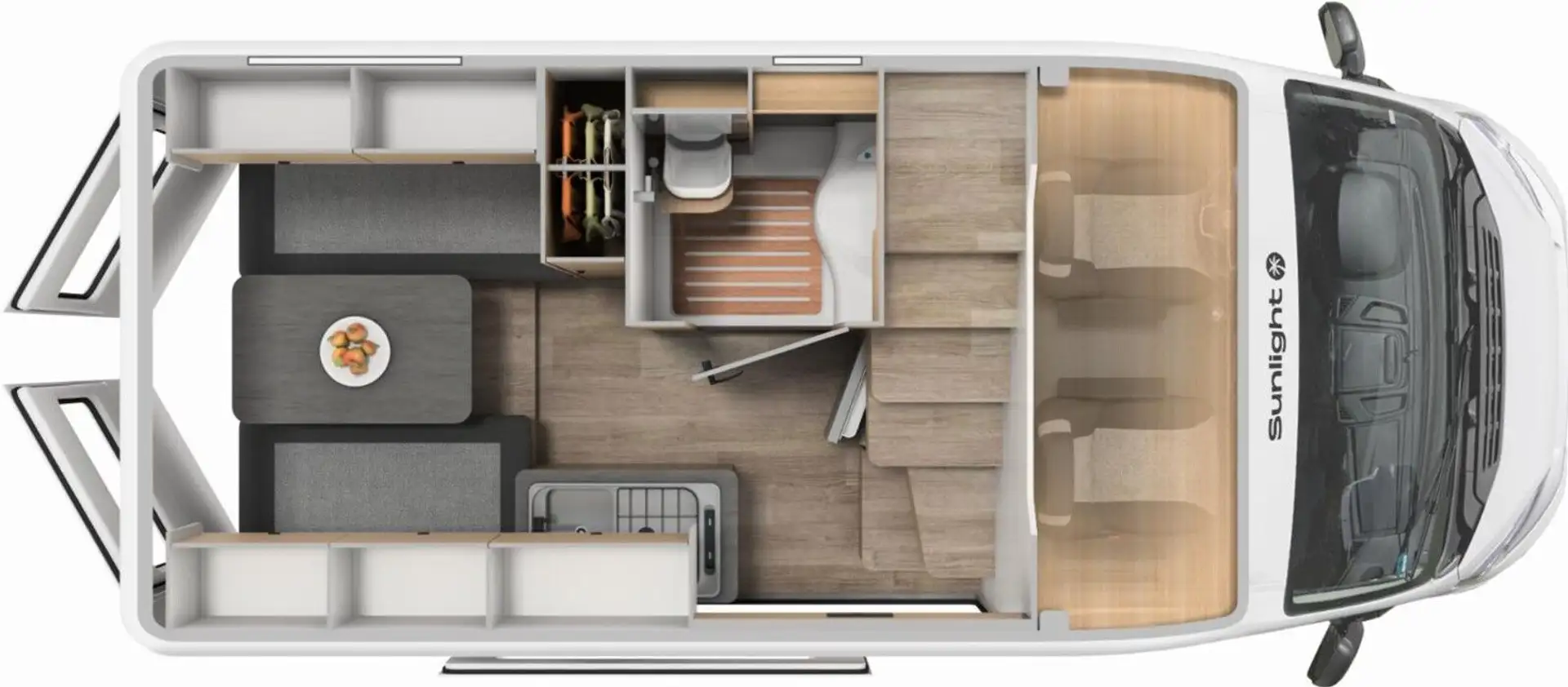 Sunlight Vanlife 540 Aktion Van, Snow, Go Weiß - 2