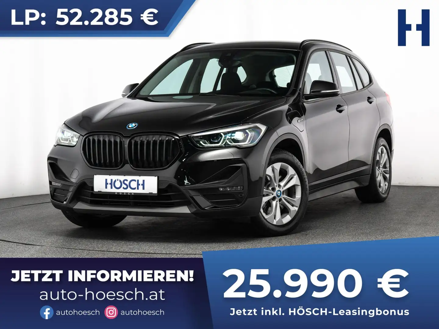 BMW X1 xDrive 25e Advantage KAMERA LED NAV +++ Noir - 1