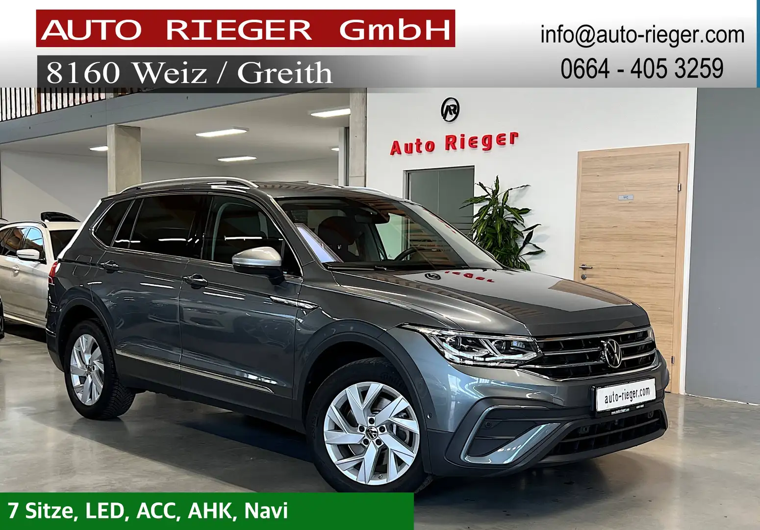 Volkswagen Tiguan Allspace Life 4Motion LED, ACC, AHK Gris - 1