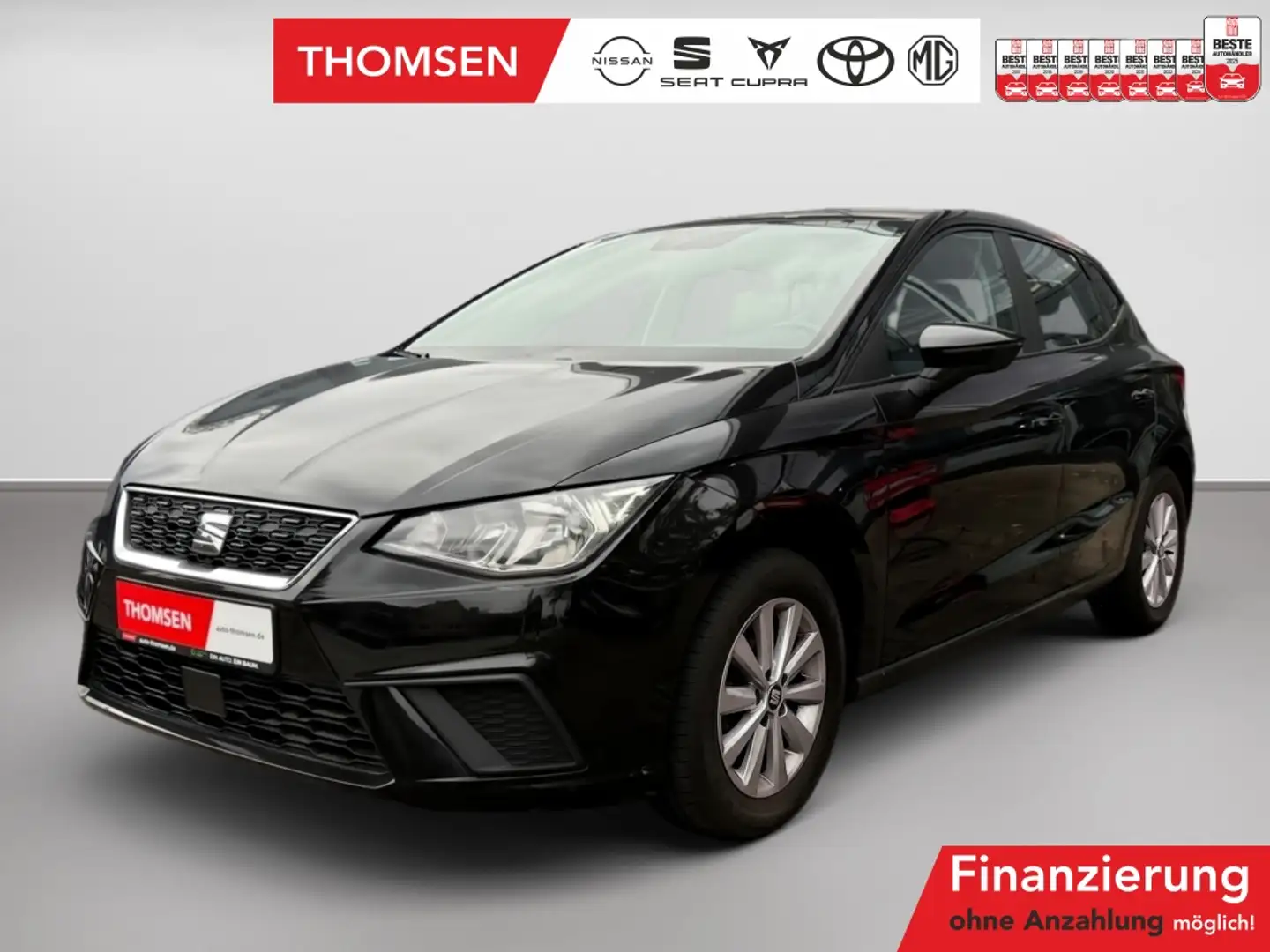 SEAT Ibiza Style 1.0 TSI Navi Winterp. PDC SHZ KlimaA Noir - 1