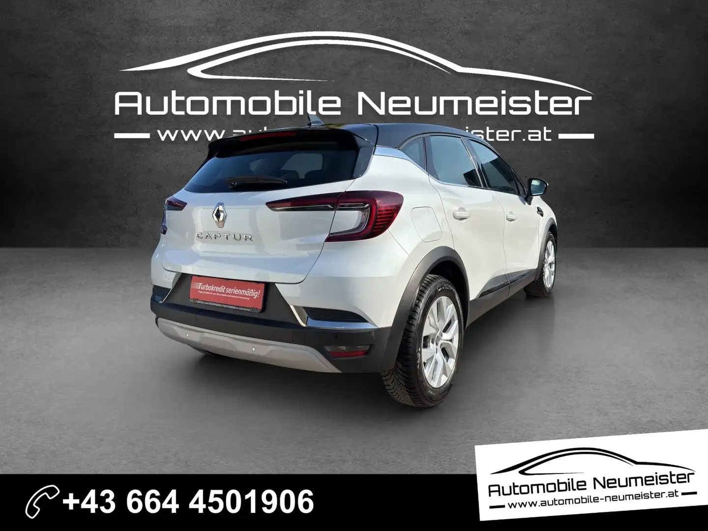 Renault Captur Intens TCe90|Navi|Klimaautomatik|1.Besitz Weiß - 2