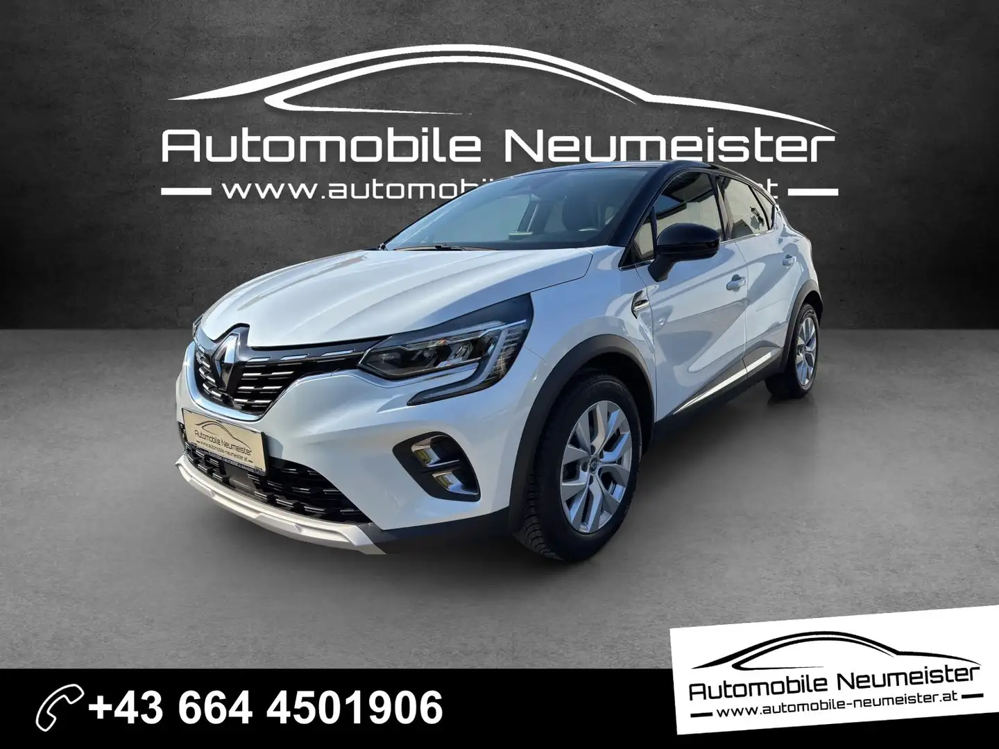 Renault Captur Intens TCe90|Navi|Klimaautomatik|1.Besitz Weiß - 1
