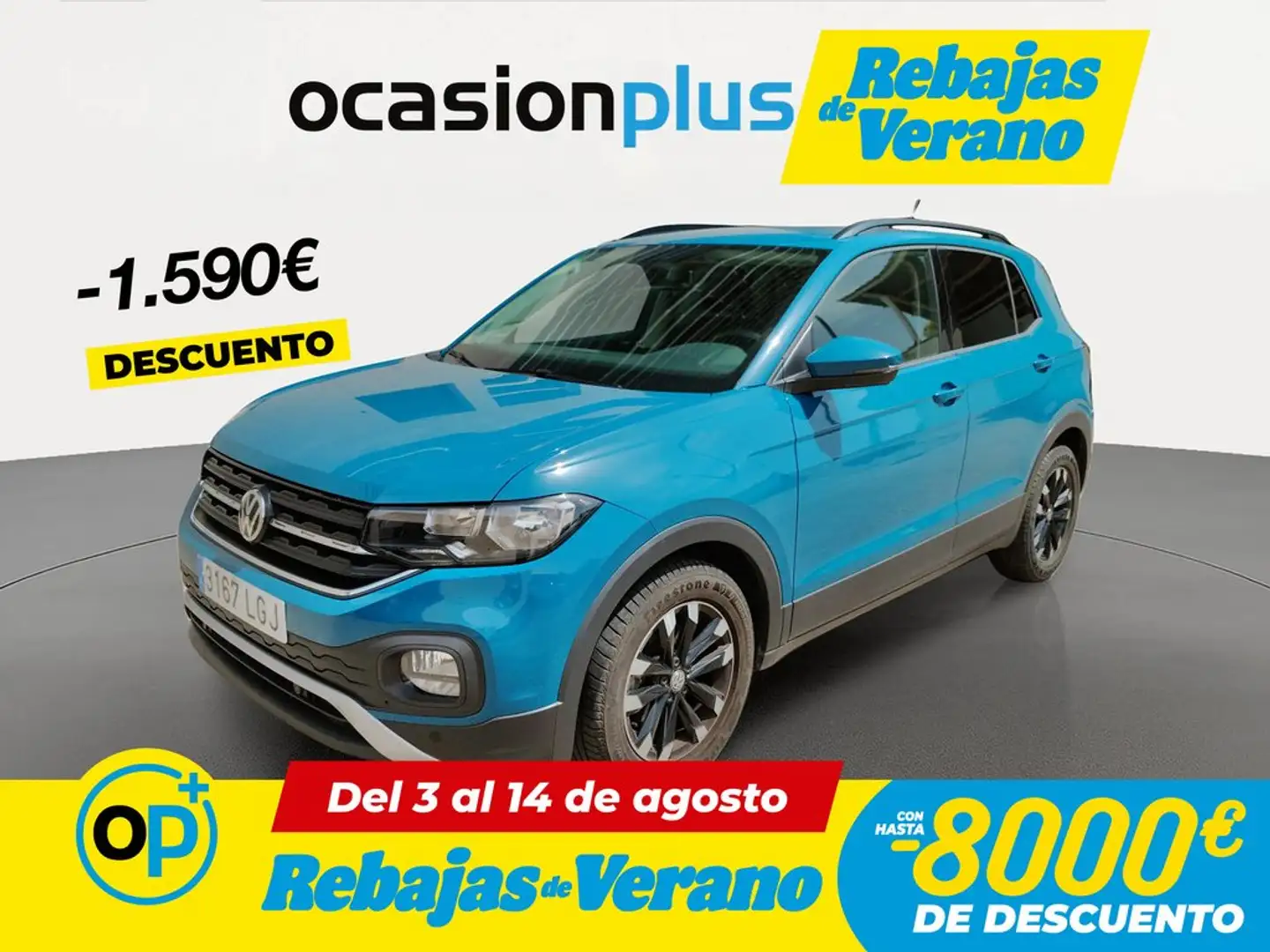 Volkswagen T-Cross 1.0 TSI Advance DSG7 85kW Azul - 1