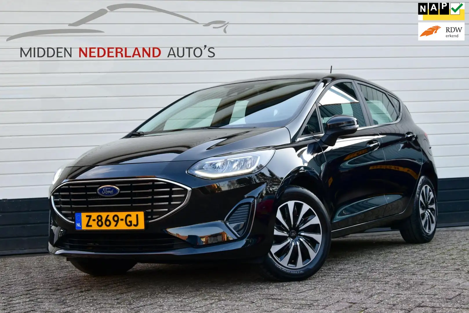 Ford Fiesta 1.0 EcoBoost Titanium * APK 2026 * STOELVERWARMING Noir - 1