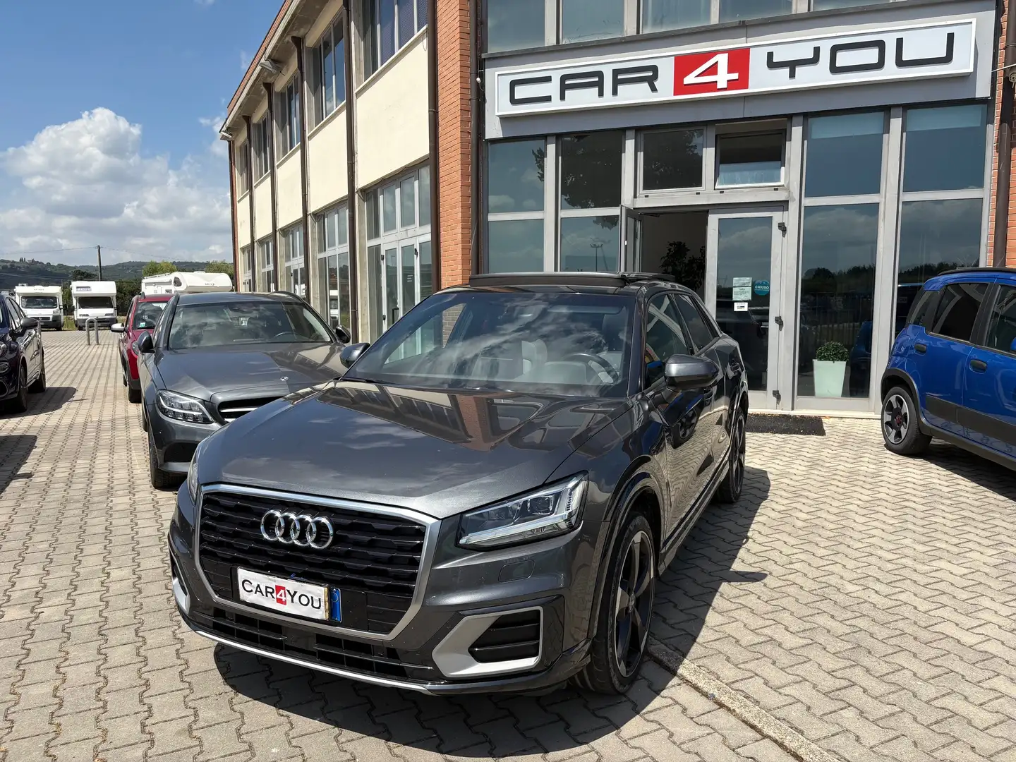 Audi Q2 Q2 1.6 tdi Sport S-LINE TETTO PANORAMA Grigio - 1